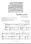 Jean-Philippe Rameau Tambourin Flute and Piano accompaniment