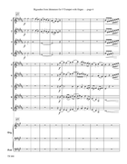 Rigaudon from Opera Idomenee for Trumpet Ensemble with Organ Brass Ensemble scores gallery preview page 4