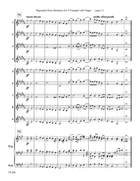 Rigaudon from Opera Idomenee for Trumpet Ensemble with Organ Brass Ensemble scores gallery preview page 5