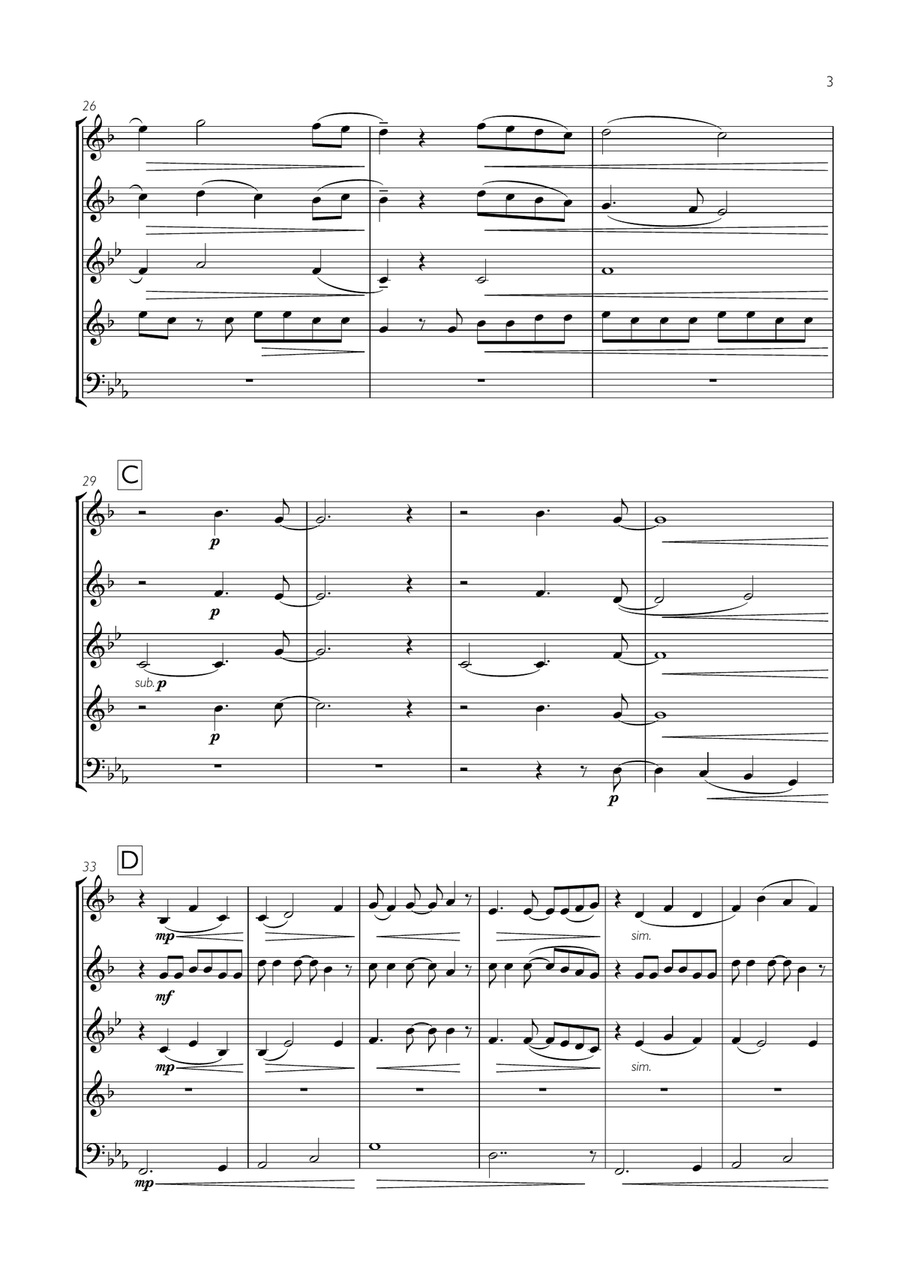 Mad World Mad World Brass Ensemble scores gallery preview page 3