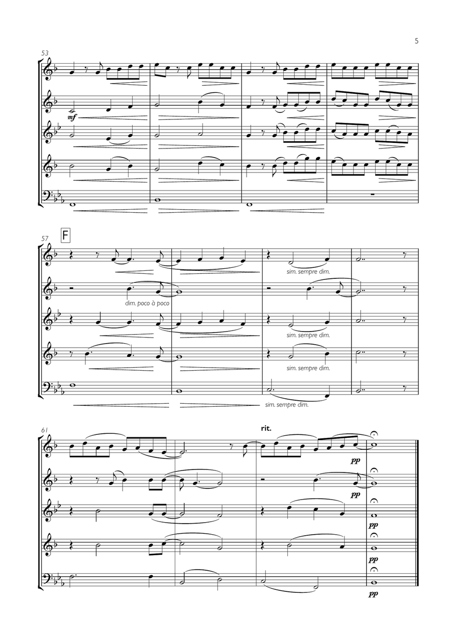 Mad World Mad World Brass Ensemble scores gallery preview page 5