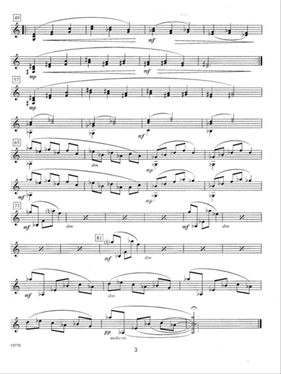 Festival Repertoire For Mallets Percussion scores gallery preview page 3