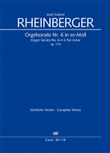 Organ Sonata No. 6 in E flat minor