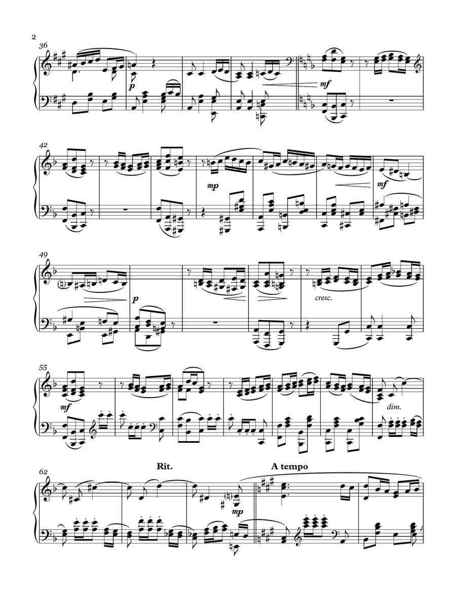 Serenade Serenade Piano Solo scores gallery preview page 2