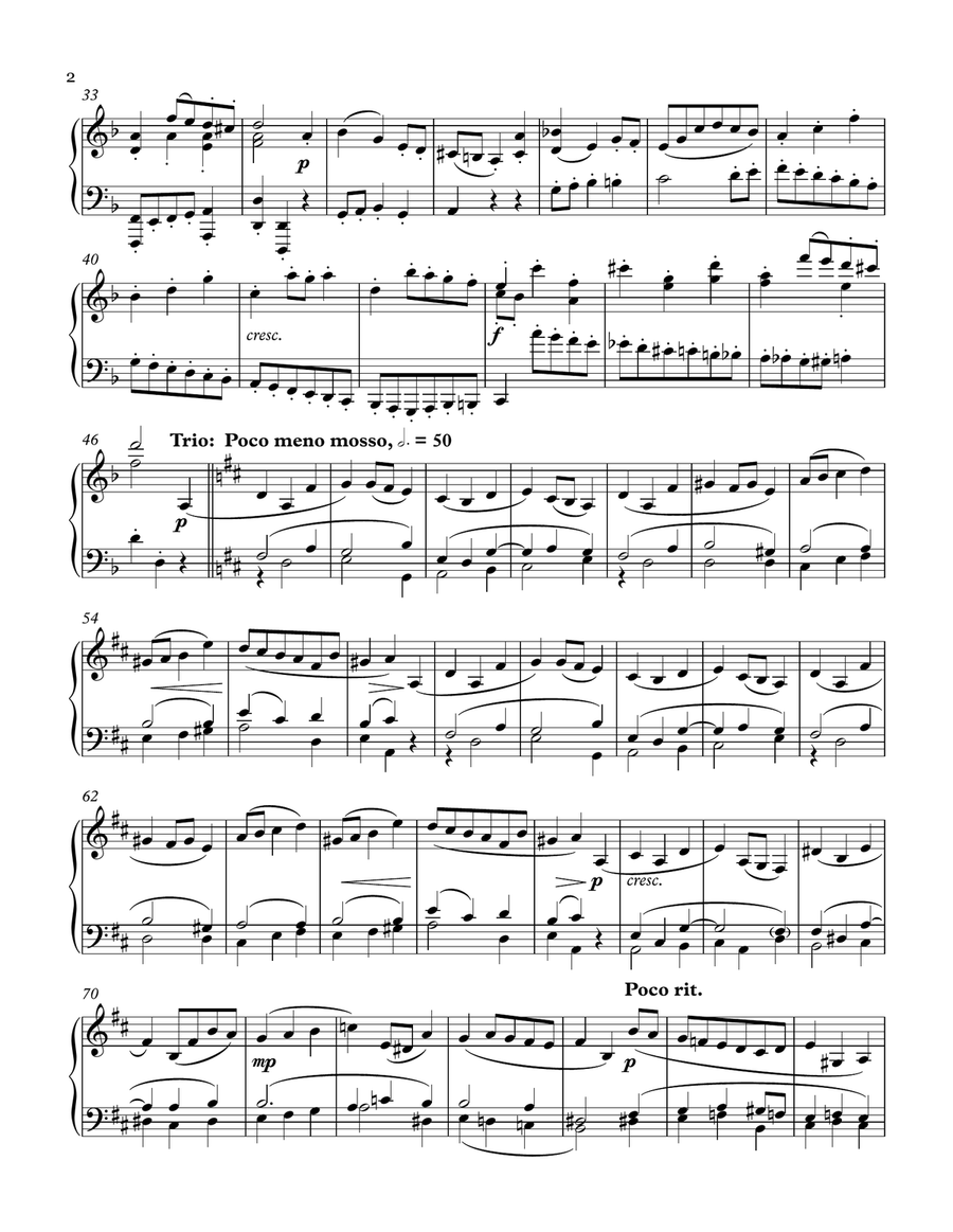 Minuet Minuet Piano Solo scores gallery preview page 2