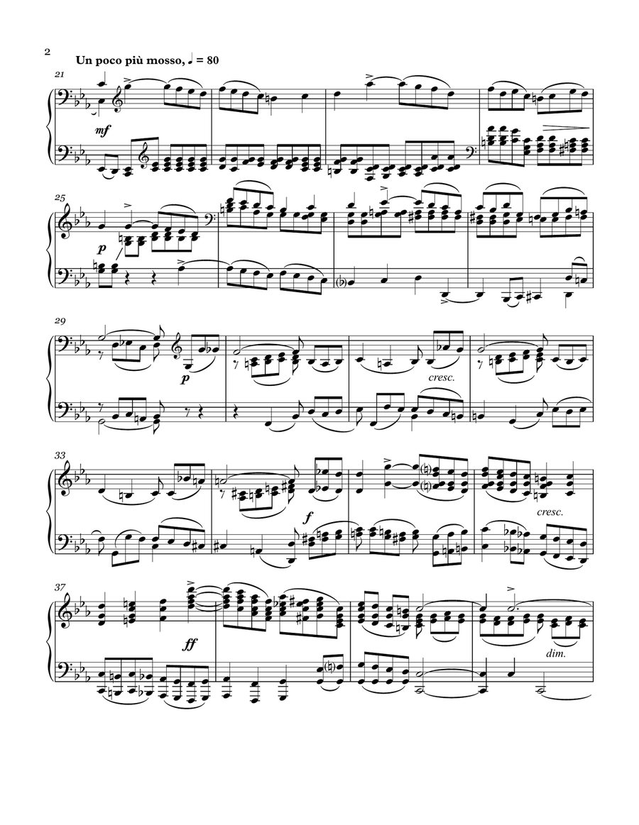 Nocturne Nocturne Piano Solo scores gallery preview page 2