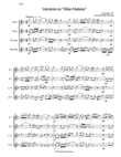 Variations for flute quartet on 