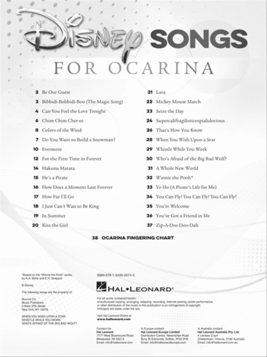 Disney Songs for Ocarina Disney Songs for Ocarina Ocarina scores gallery preview page 2