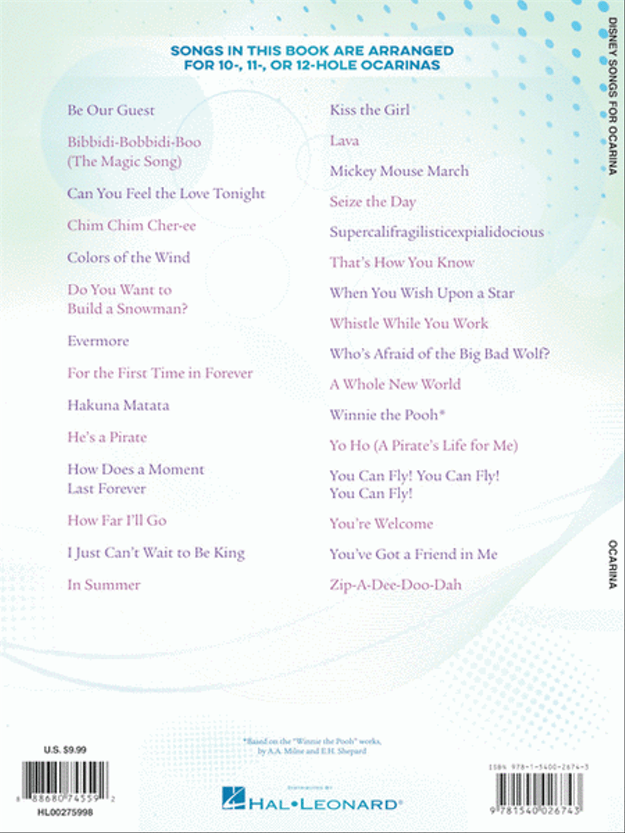 Disney Songs for Ocarina Disney Songs for Ocarina Ocarina scores gallery preview page 5