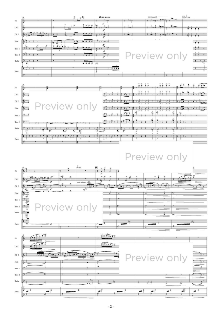 3e. Ballet Chimerique - Wind & Percussion Octet Chamber Music scores gallery preview page 3