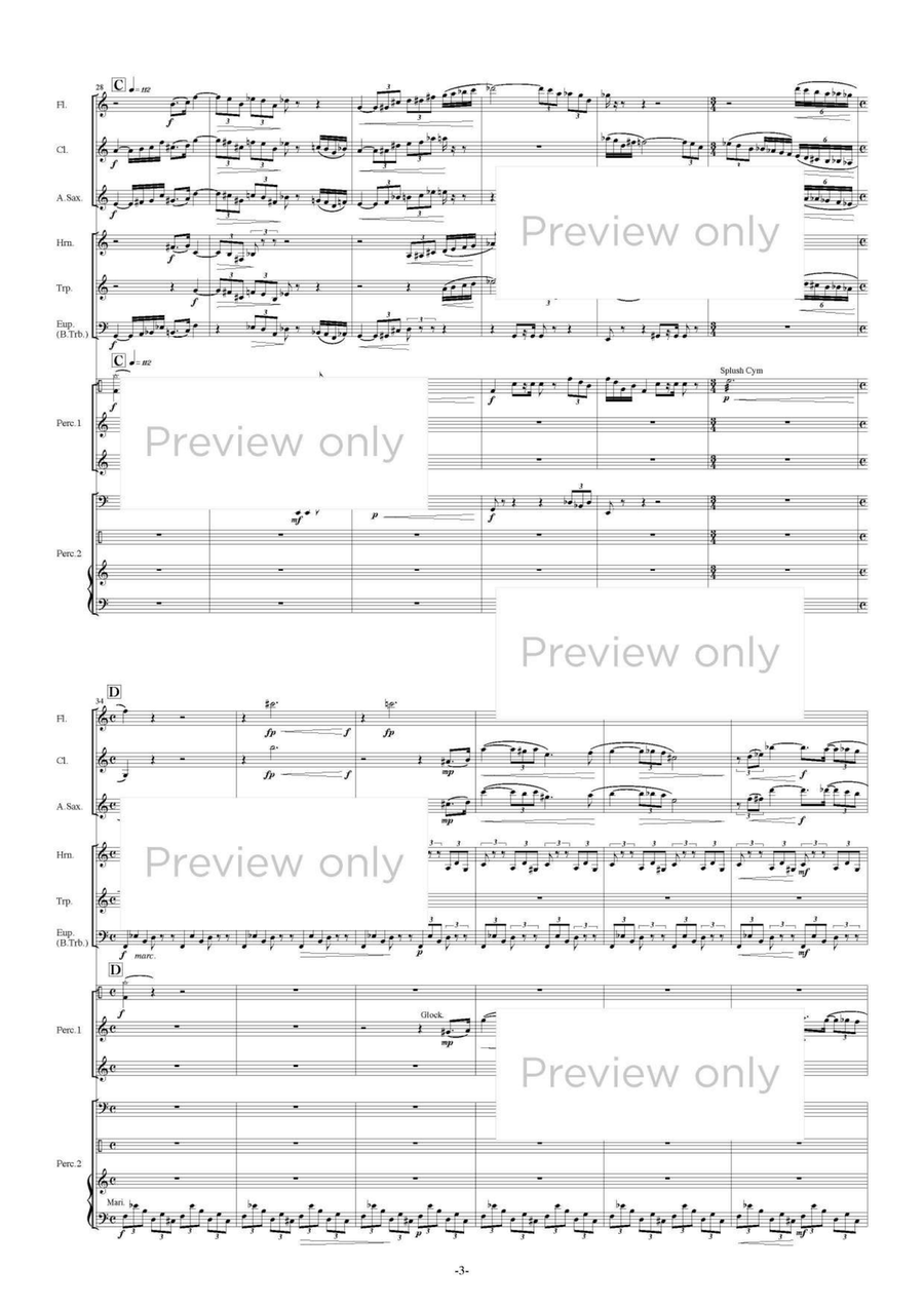 La Structure pour l'octuor - Wind & Percussion Octet Chamber Music scores gallery preview page 4