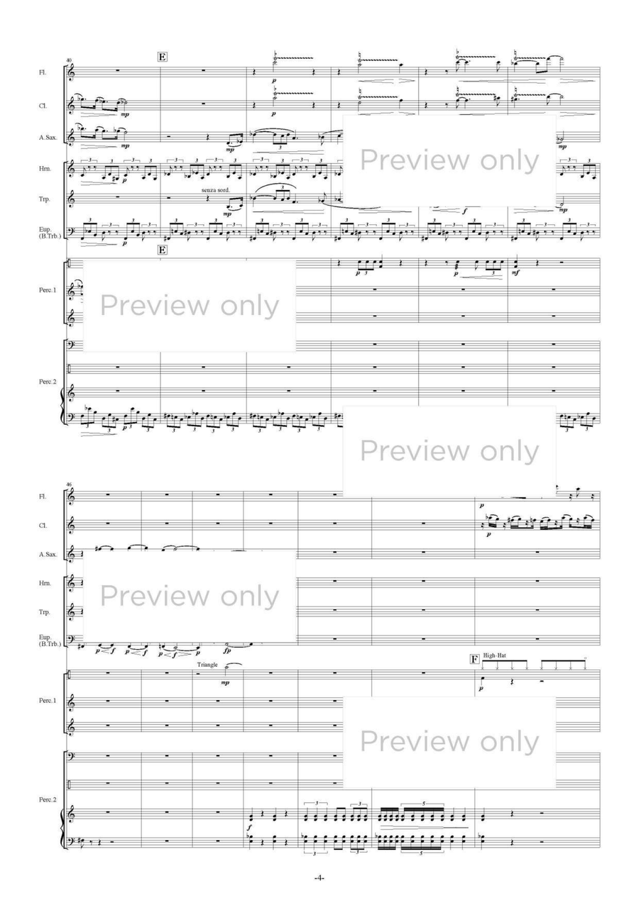 La Structure pour l'octuor - Wind & Percussion Octet Chamber Music scores gallery preview page 5