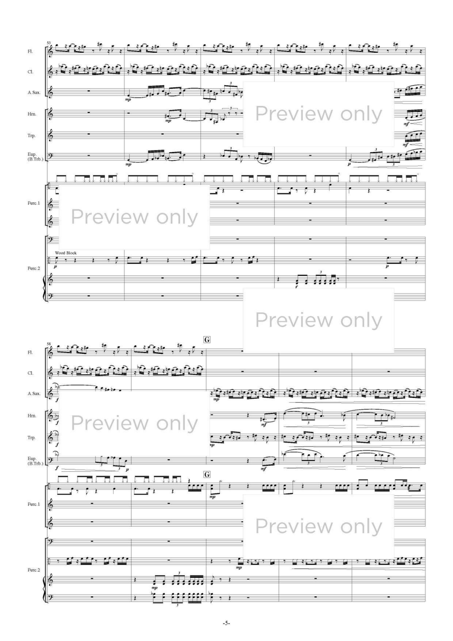 La Structure pour l'octuor - Wind & Percussion Octet Chamber Music scores gallery preview page 6