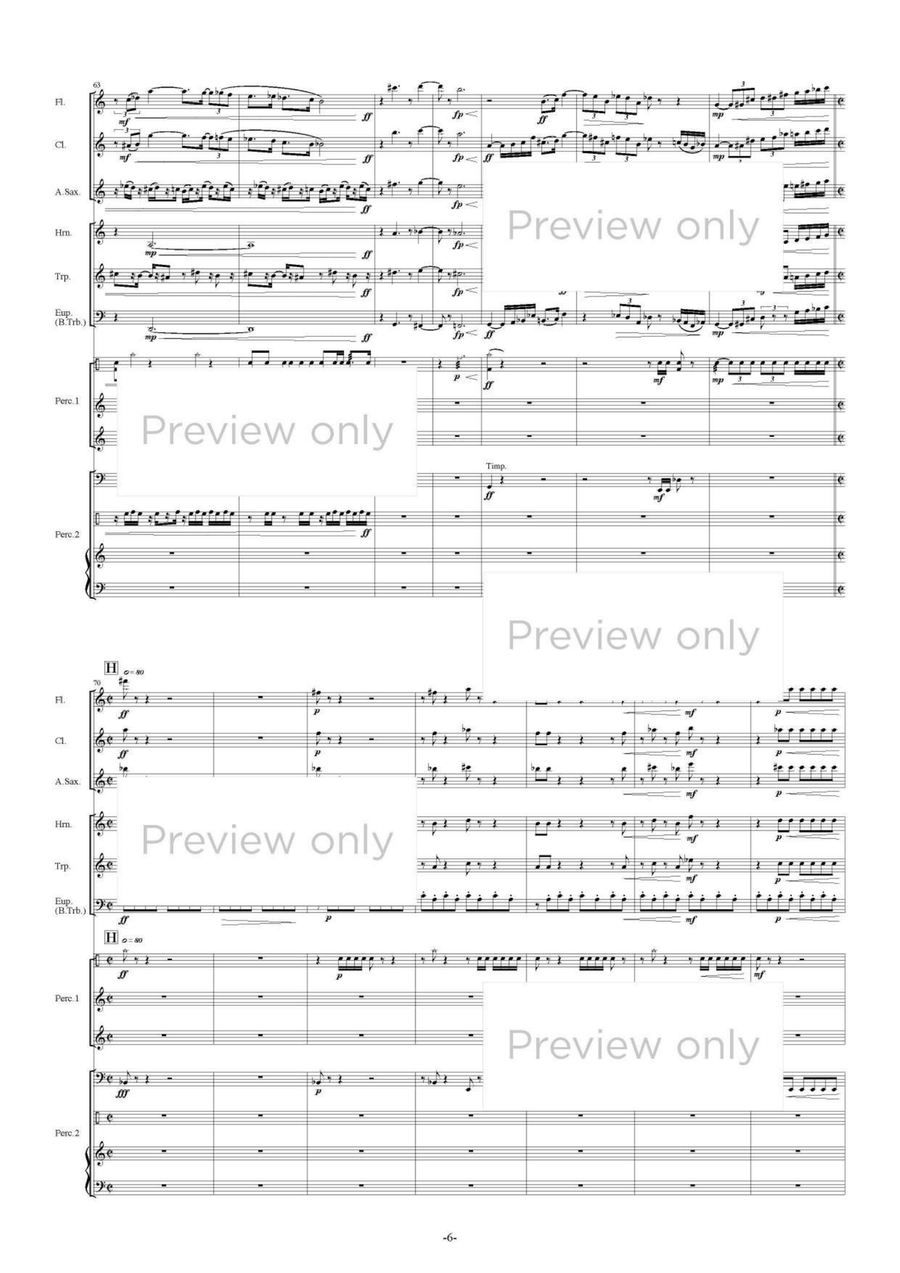 La Structure pour l'octuor - Wind & Percussion Octet Chamber Music scores gallery preview page 7