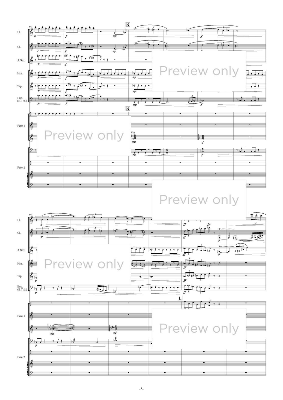 La Structure pour l'octuor - Wind & Percussion Octet Chamber Music scores gallery preview page 9