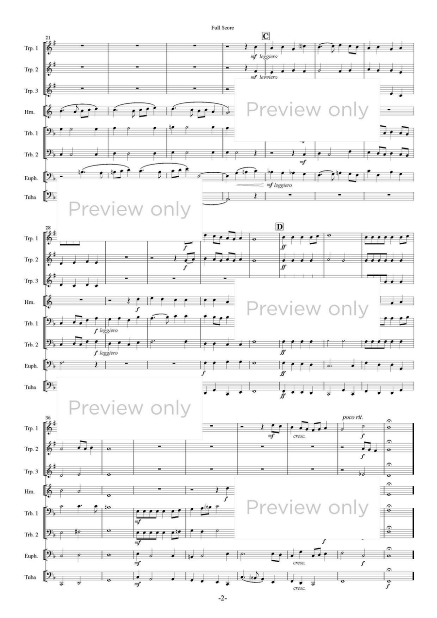 Terpsichore I - Brass Octet Euphonium scores gallery preview page 3