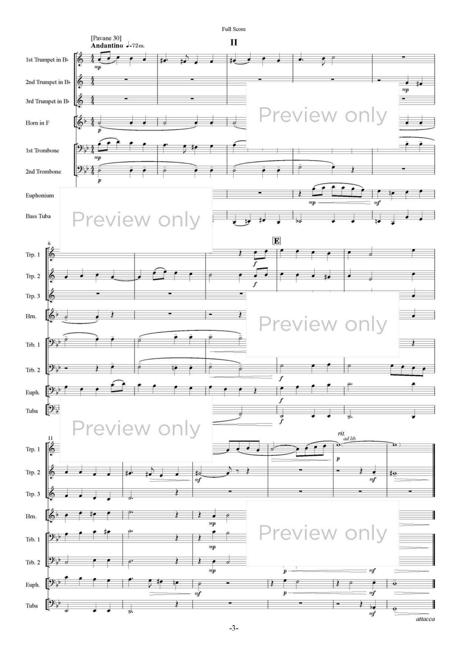 Terpsichore I - Brass Octet Euphonium scores gallery preview page 4