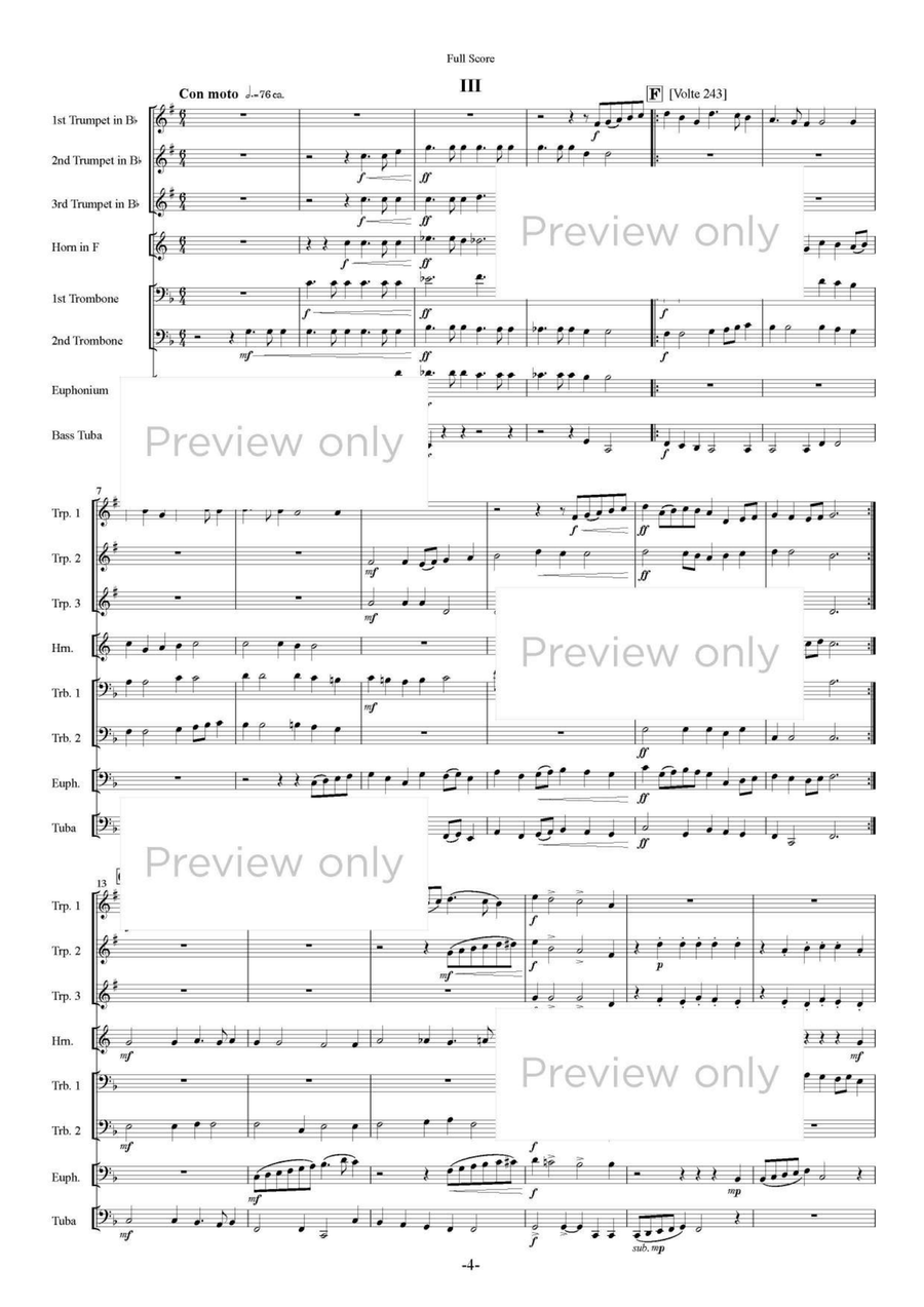 Terpsichore I - Brass Octet Euphonium scores gallery preview page 5