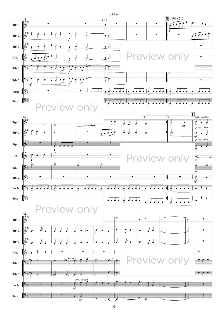Terpsichore I - Brass Octet Euphonium scores gallery preview page 6