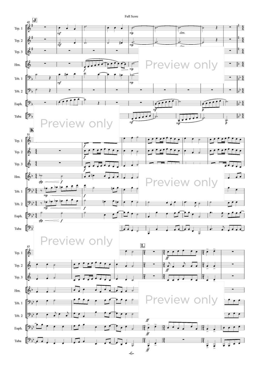Terpsichore I - Brass Octet Euphonium scores gallery preview page 7