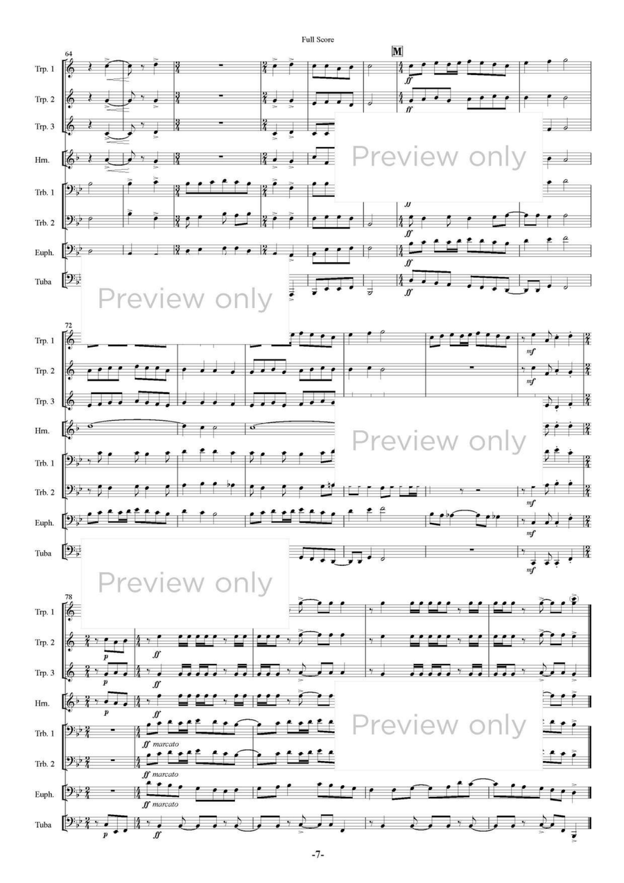 Terpsichore I - Brass Octet Euphonium scores gallery preview page 8