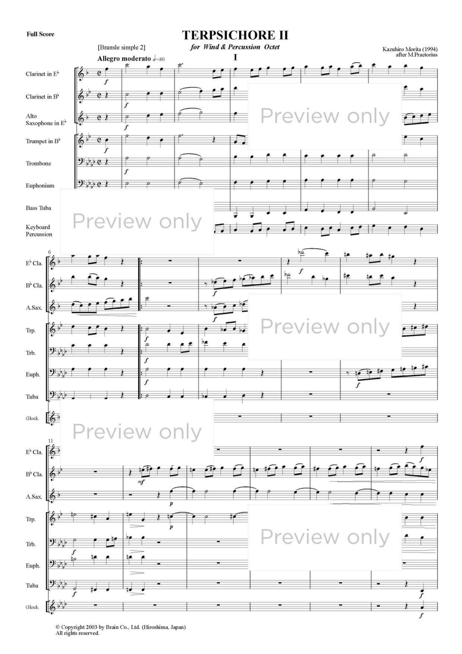 Terpsichore II - Wind & Percussion Octet Chamber Music scores gallery preview page 2