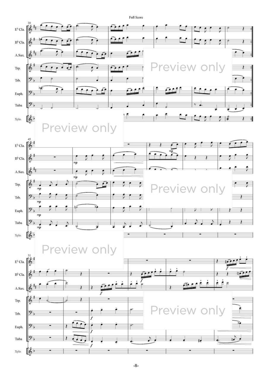 Terpsichore II - Wind & Percussion Octet Chamber Music scores gallery preview page 9