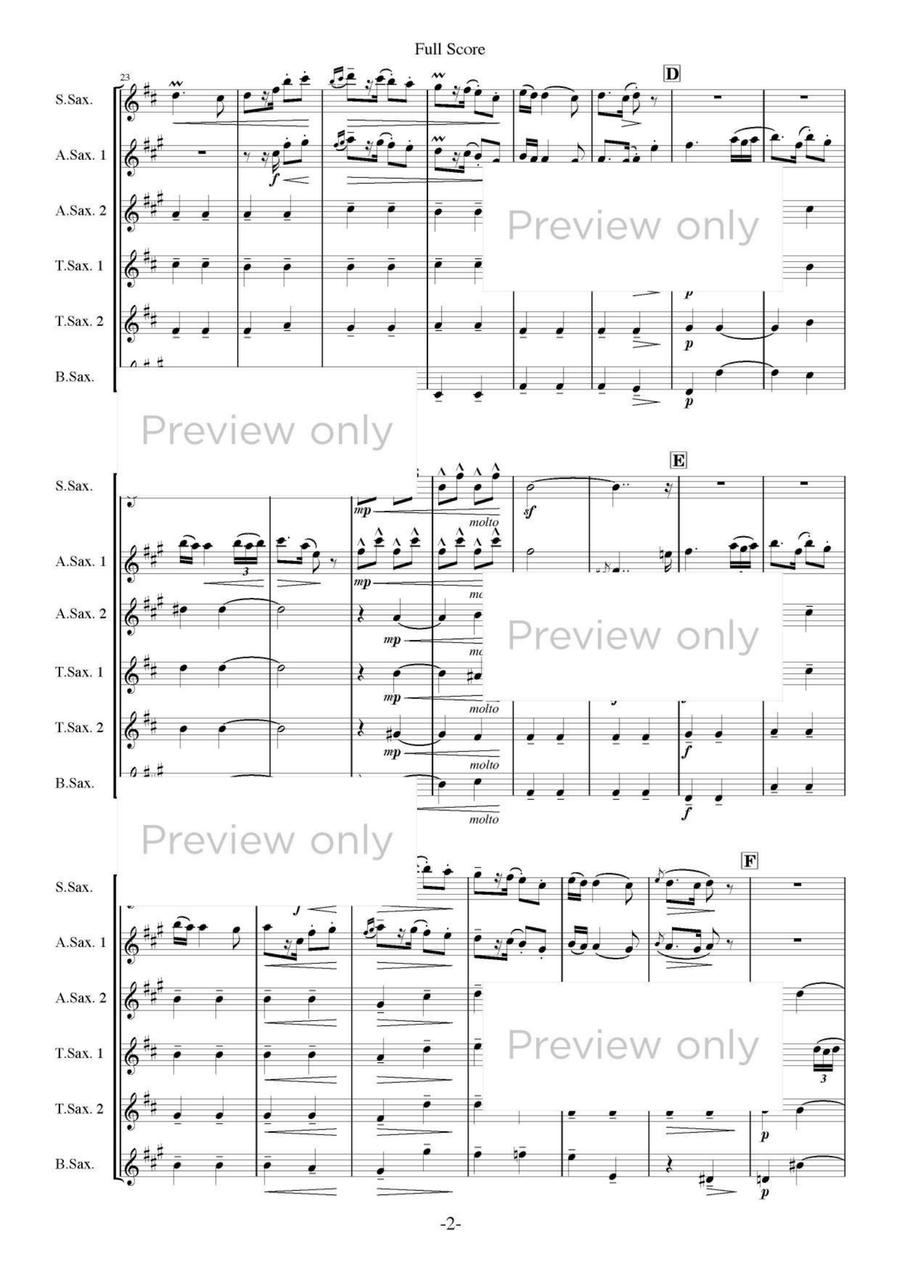 Romanian Folk Dances - Saxophone Sextet Chamber Music scores gallery preview page 3