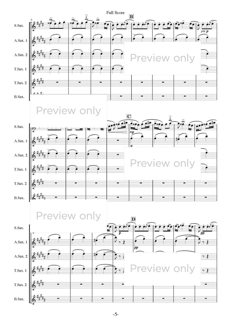 Romanian Folk Dances - Saxophone Sextet Chamber Music scores gallery preview page 6