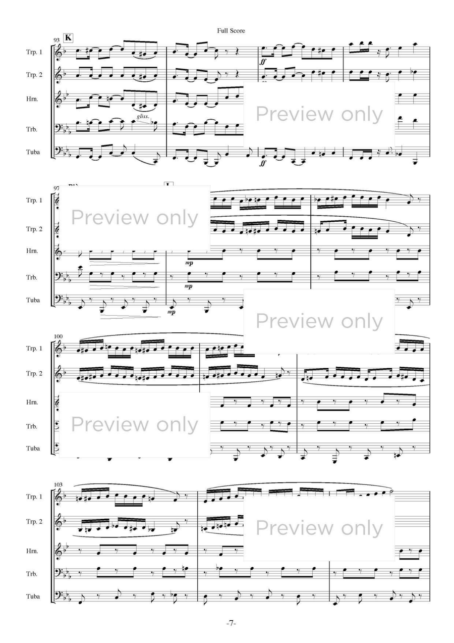 Introduction and Allegro - Brass Quintet Brass Quintet scores gallery preview page 8