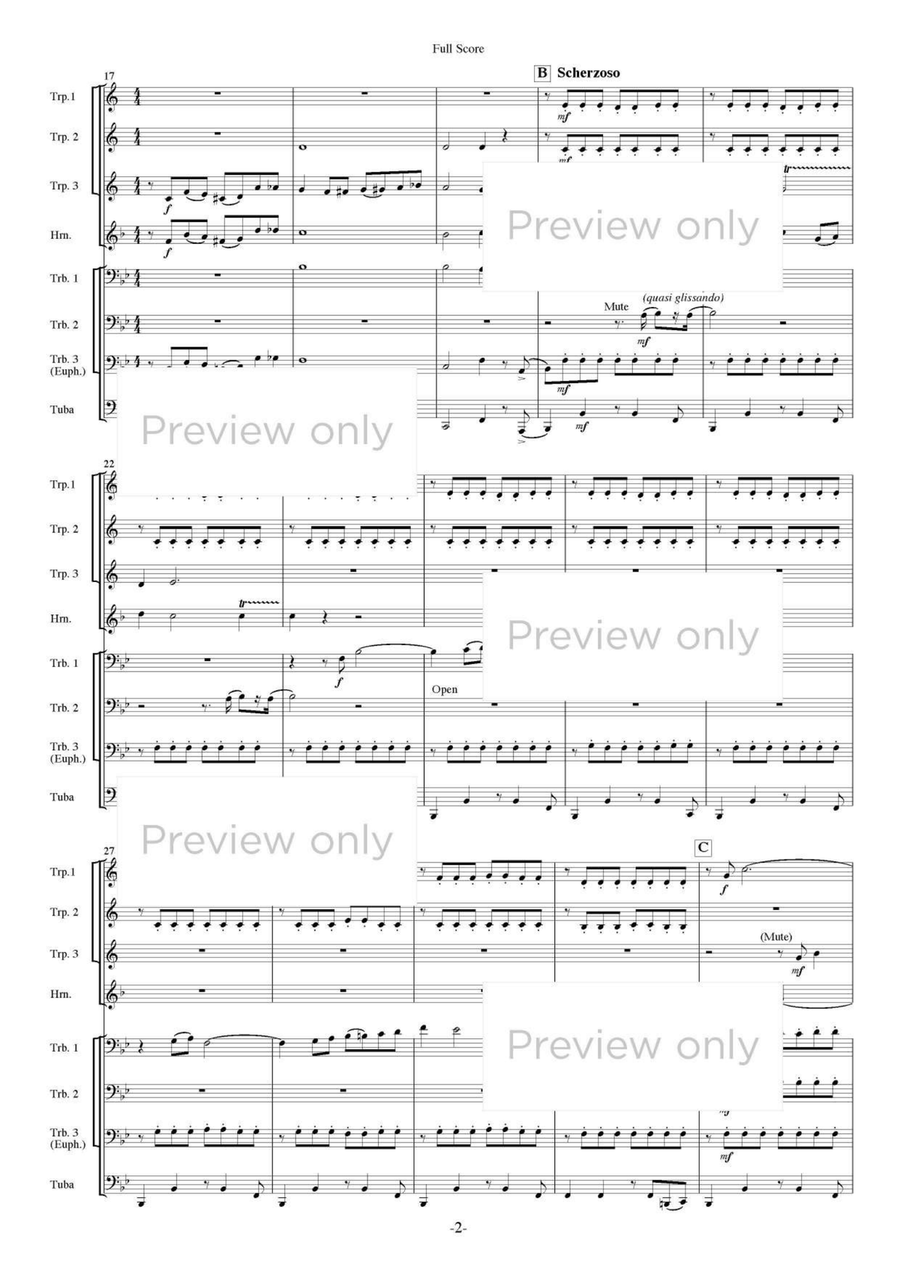 Theater Music Part 1 - Brass Octet Euphonium scores gallery preview page 3