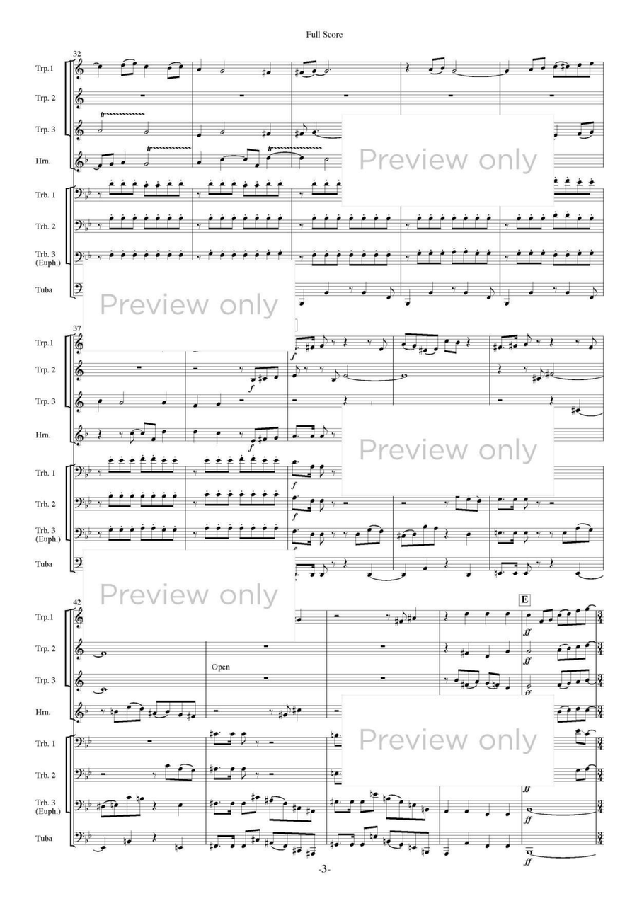 Theater Music Part 1 - Brass Octet Euphonium scores gallery preview page 4