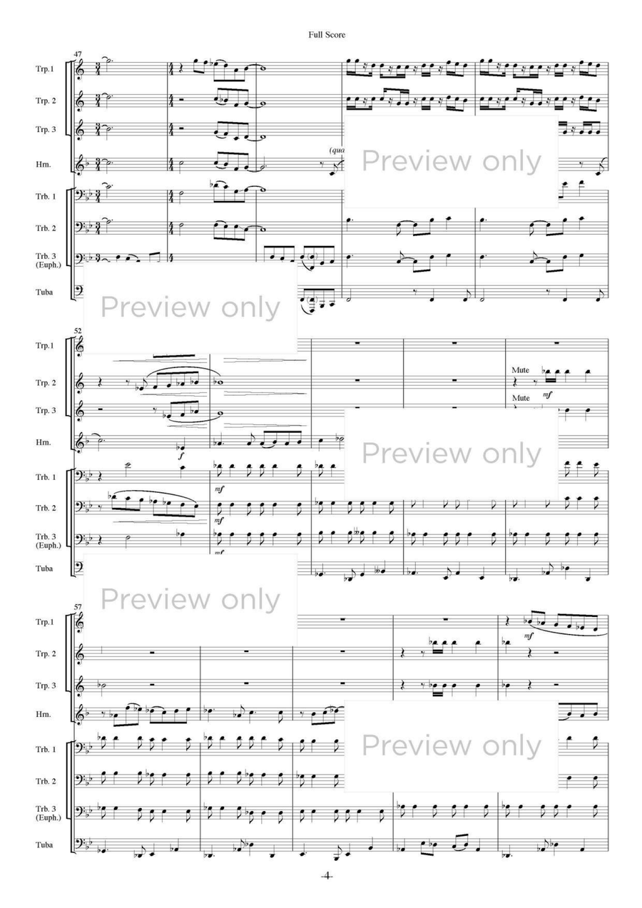 Theater Music Part 1 - Brass Octet Euphonium scores gallery preview page 5
