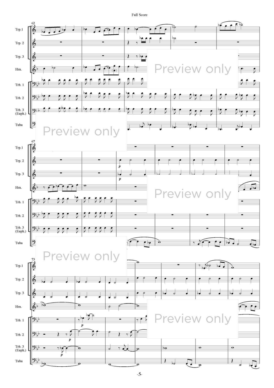 Theater Music Part 1 - Brass Octet Euphonium scores gallery preview page 6