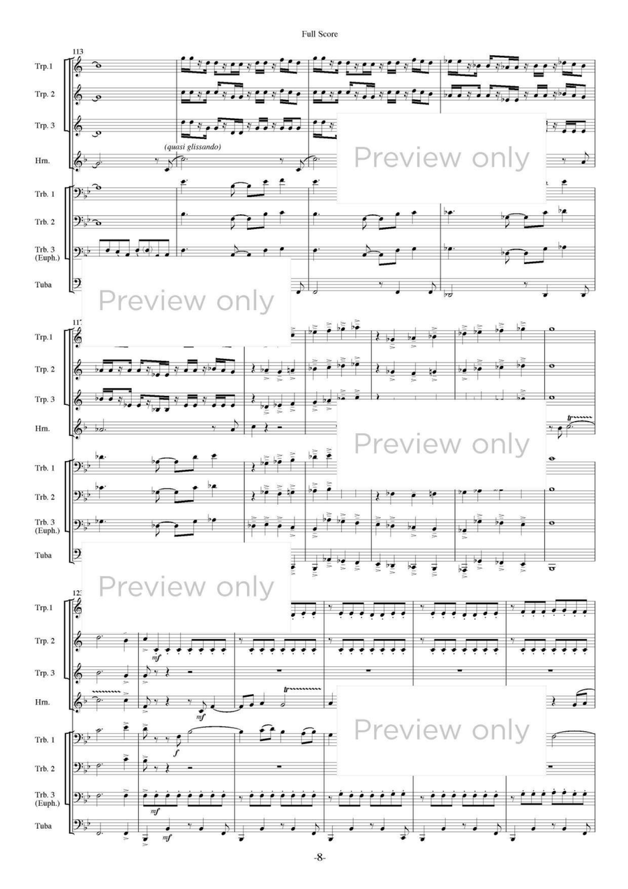 Theater Music Part 1 - Brass Octet Euphonium scores gallery preview page 9