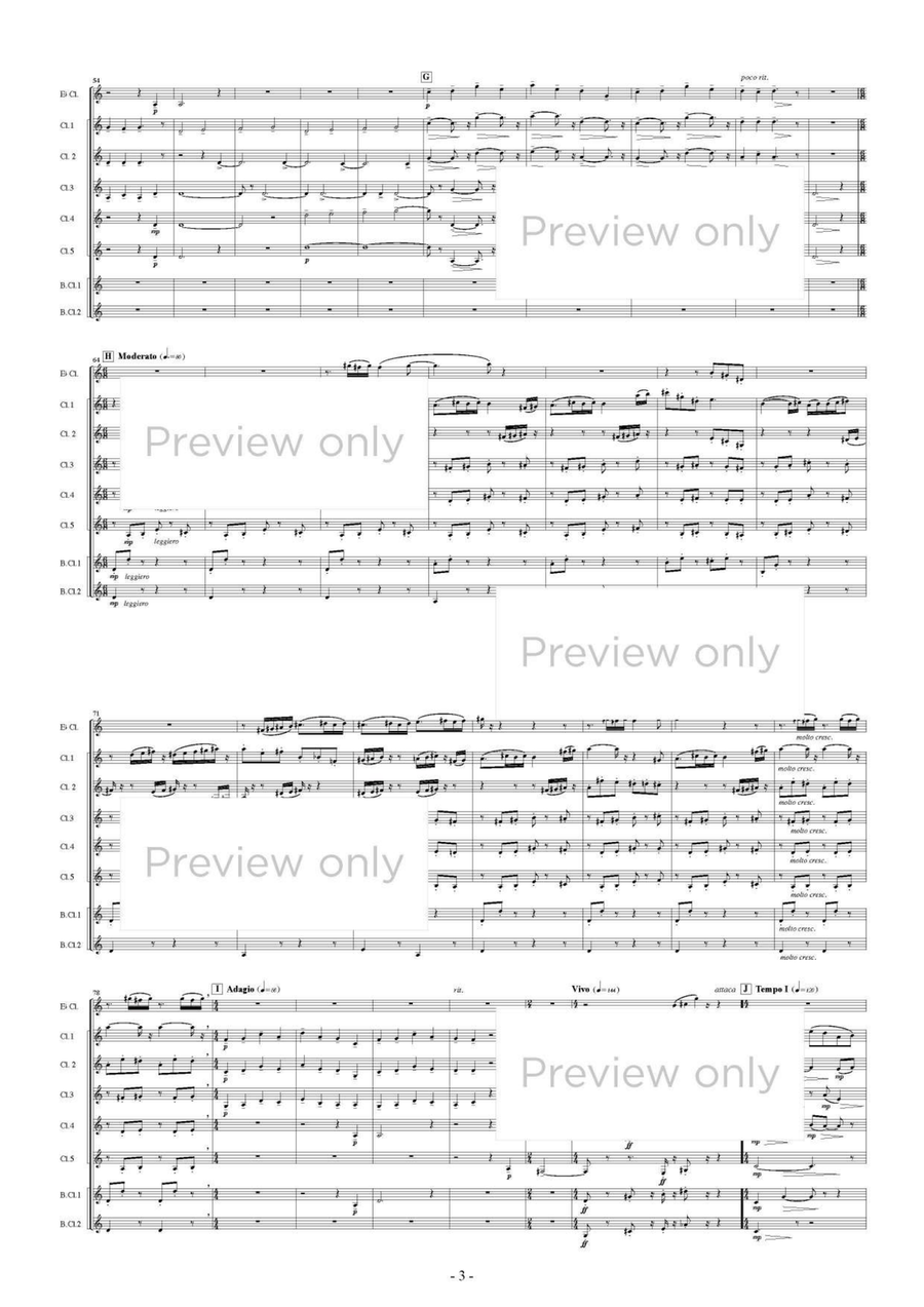 Little Suite - Clarinet Octet Chamber Music scores gallery preview page 4