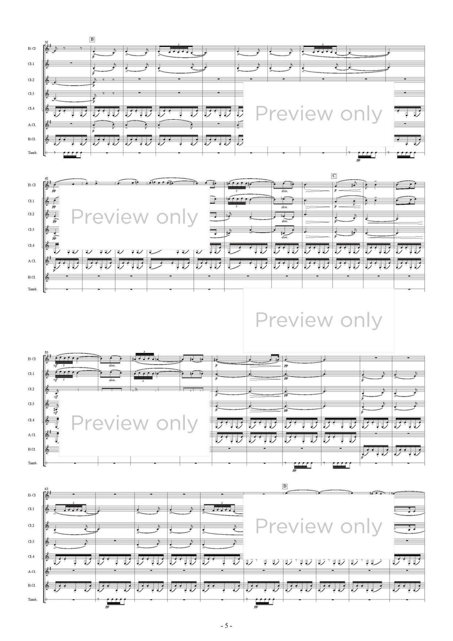 The Nutcracker op. 71a: 1. Dance of the Sugar Plum Fairy 2. Russian Dance Trepak 3. Arabian Dance 4. Chinese Dance 5. Dance of the Reed Flutes - Clarinet Octet Chamber Music scores gallery preview page 6