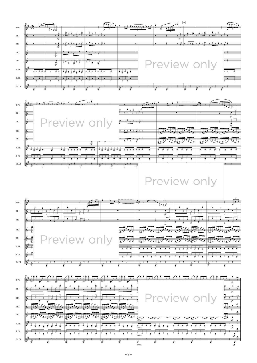 The Nutcracker op. 71a: 1. Dance of the Sugar Plum Fairy 2. Russian Dance Trepak 3. Arabian Dance 4. Chinese Dance 5. Dance of the Reed Flutes - Clarinet Octet Chamber Music scores gallery preview page 8