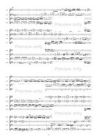 Partita 6 e-moll BWV830 - Saxophone Quartet Saxophone Quartet scores gallery preview page 4