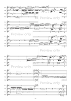 Partita 6 e-moll BWV830 - Saxophone Quartet Saxophone Quartet scores gallery preview page 5
