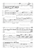 Partita 6 e-moll BWV830 - Saxophone Quartet Saxophone Quartet scores gallery preview page 7
