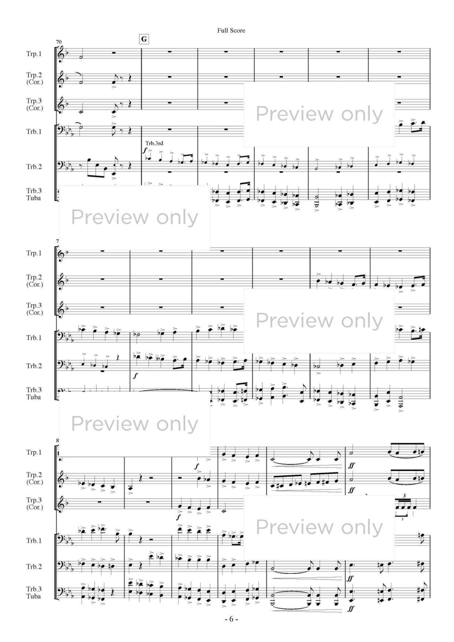 Hymn and Triumphal March from Aida - Brass Septet/Sextet Chamber Music scores gallery preview page 7