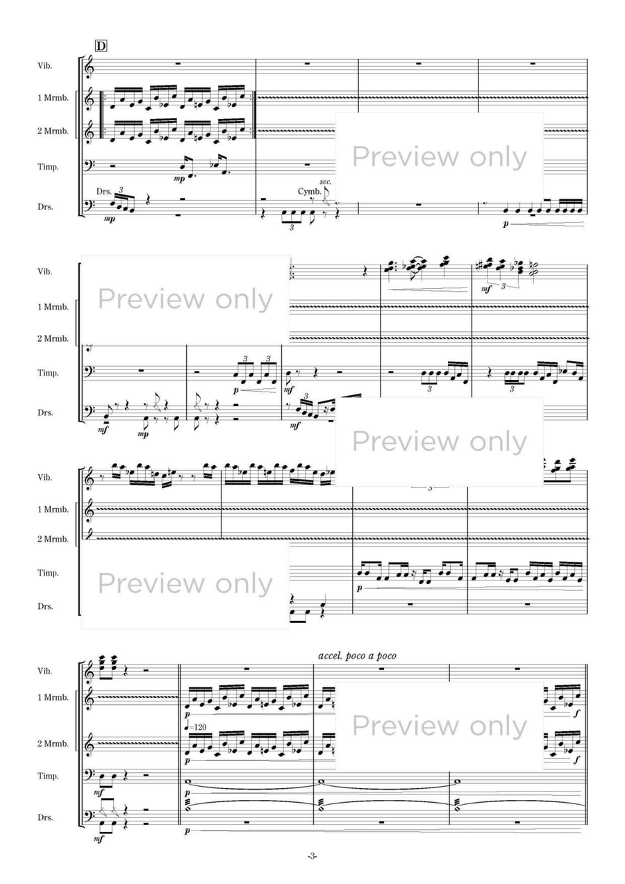 Pentagon - Percussion Quintet 5-Octaves scores gallery preview page 4