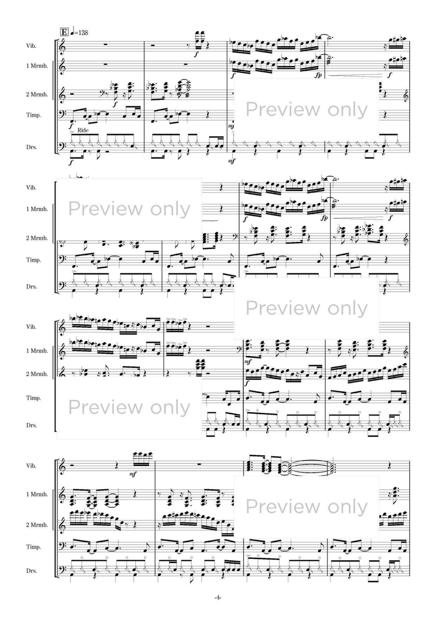 Pentagon - Percussion Quintet 5-Octaves scores gallery preview page 5