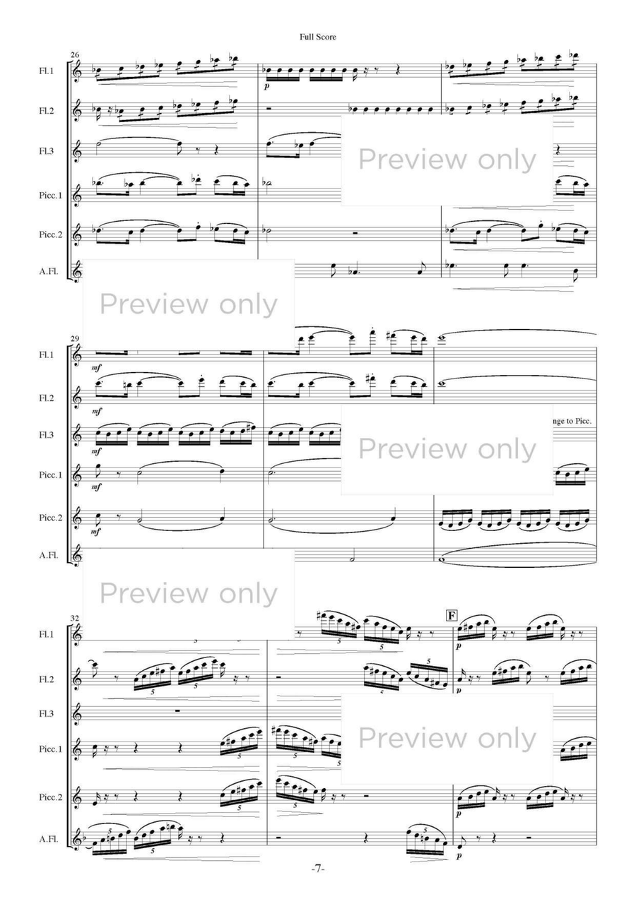 Brindavan - Flute Sextet Brindavan - Flute Sextet Flute Duet scores gallery preview page 8
