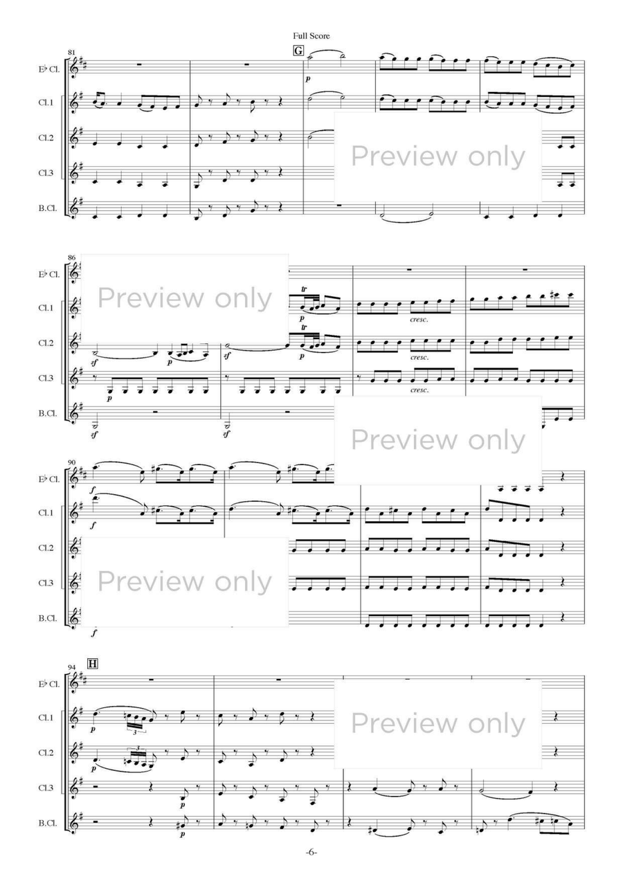 Eine Kleine Nachtmusik Mvt. I - Clarinet Quintet Clarinet Quintet scores gallery preview page 7