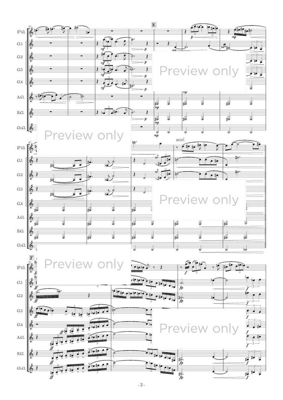 Thanatos - Clarinet Octet Clarinet Quartet scores gallery preview page 4