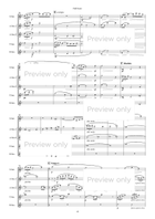Arabesque No. 1 - Saxophone Quintet Saxophone Quintet scores gallery preview page 5