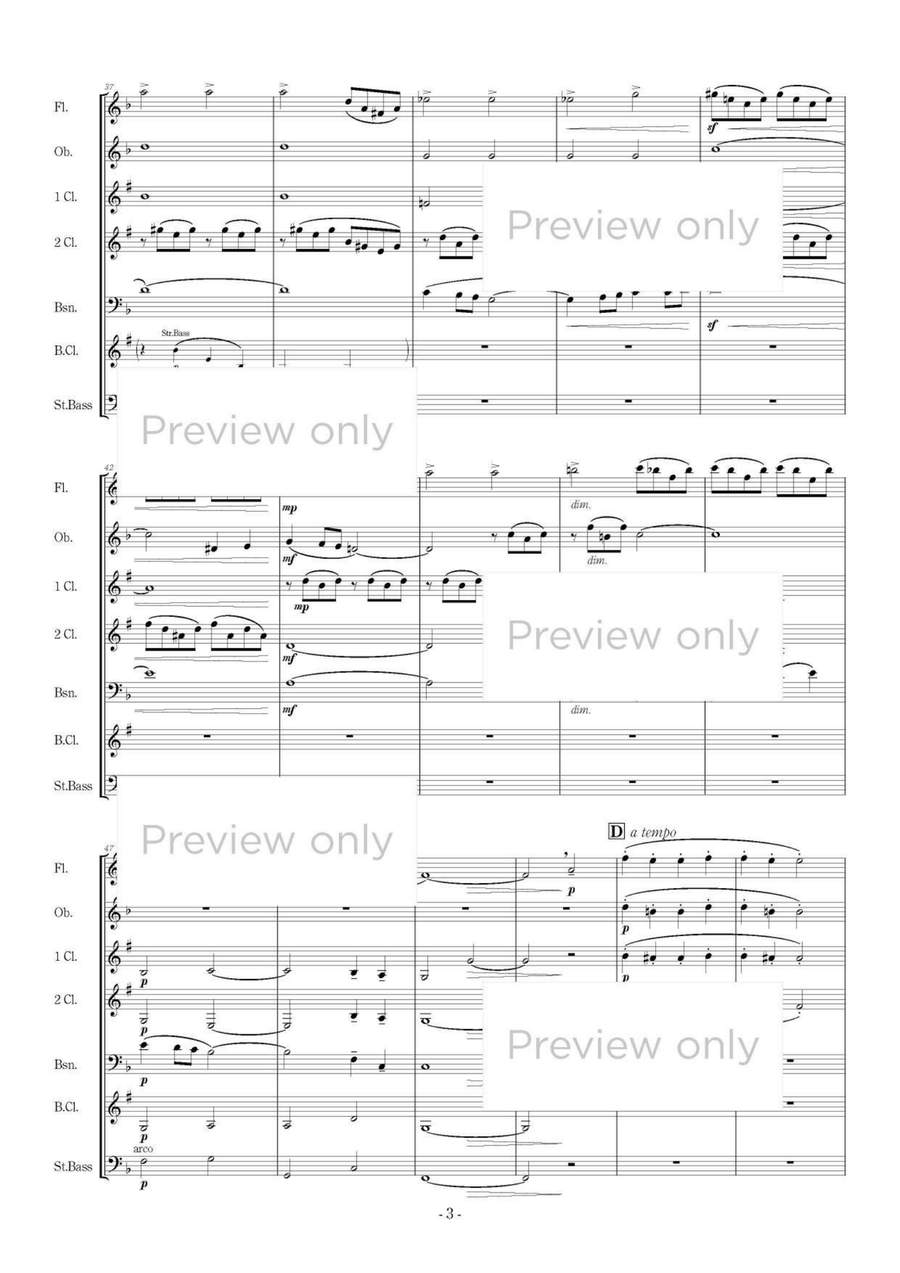Rêverie - Woodwind Sextet Chamber Music scores gallery preview page 4
