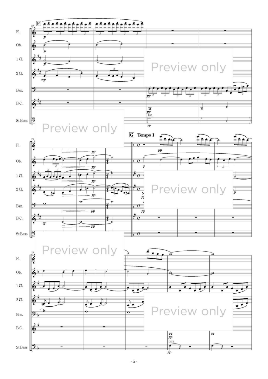 Rêverie - Woodwind Sextet Chamber Music scores gallery preview page 6
